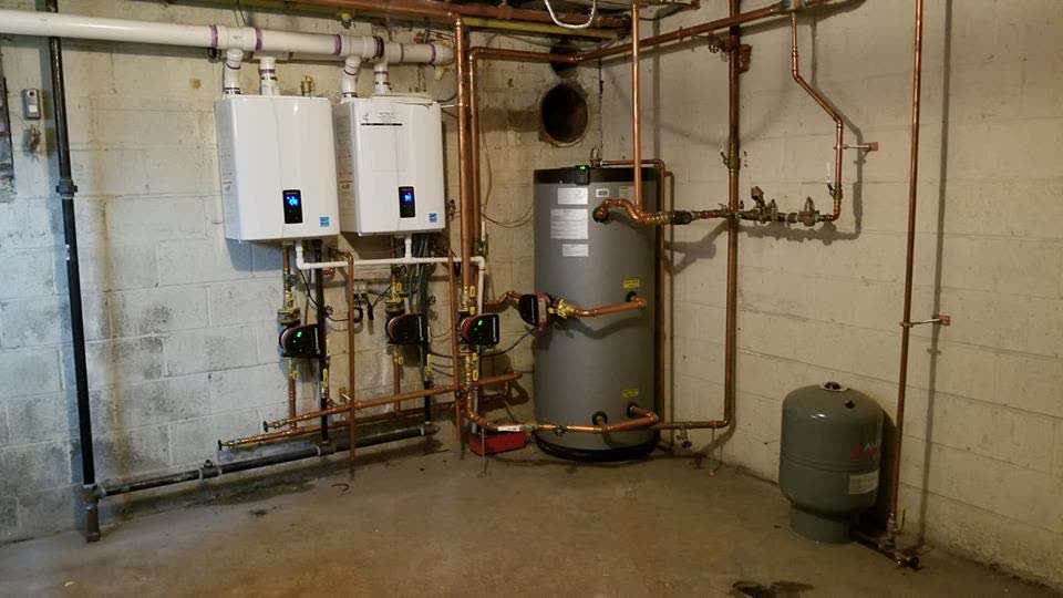 Boiler and water heater room