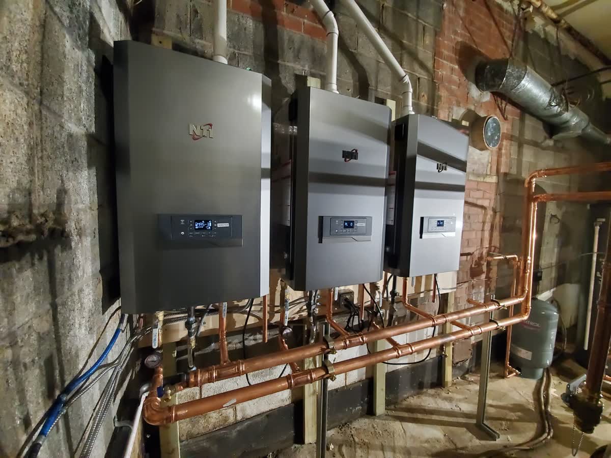 Bank of water heaters